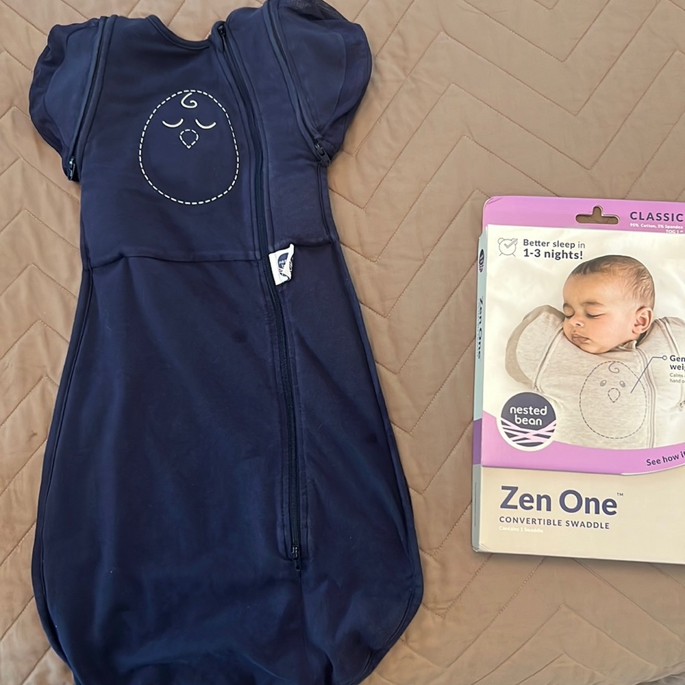 Nested Bean Zen One convertible swaddle size small 3-6 mos